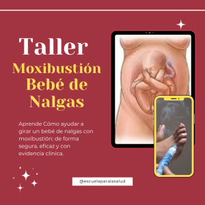 Taller online Moxibustión para girar bebé de nalgas